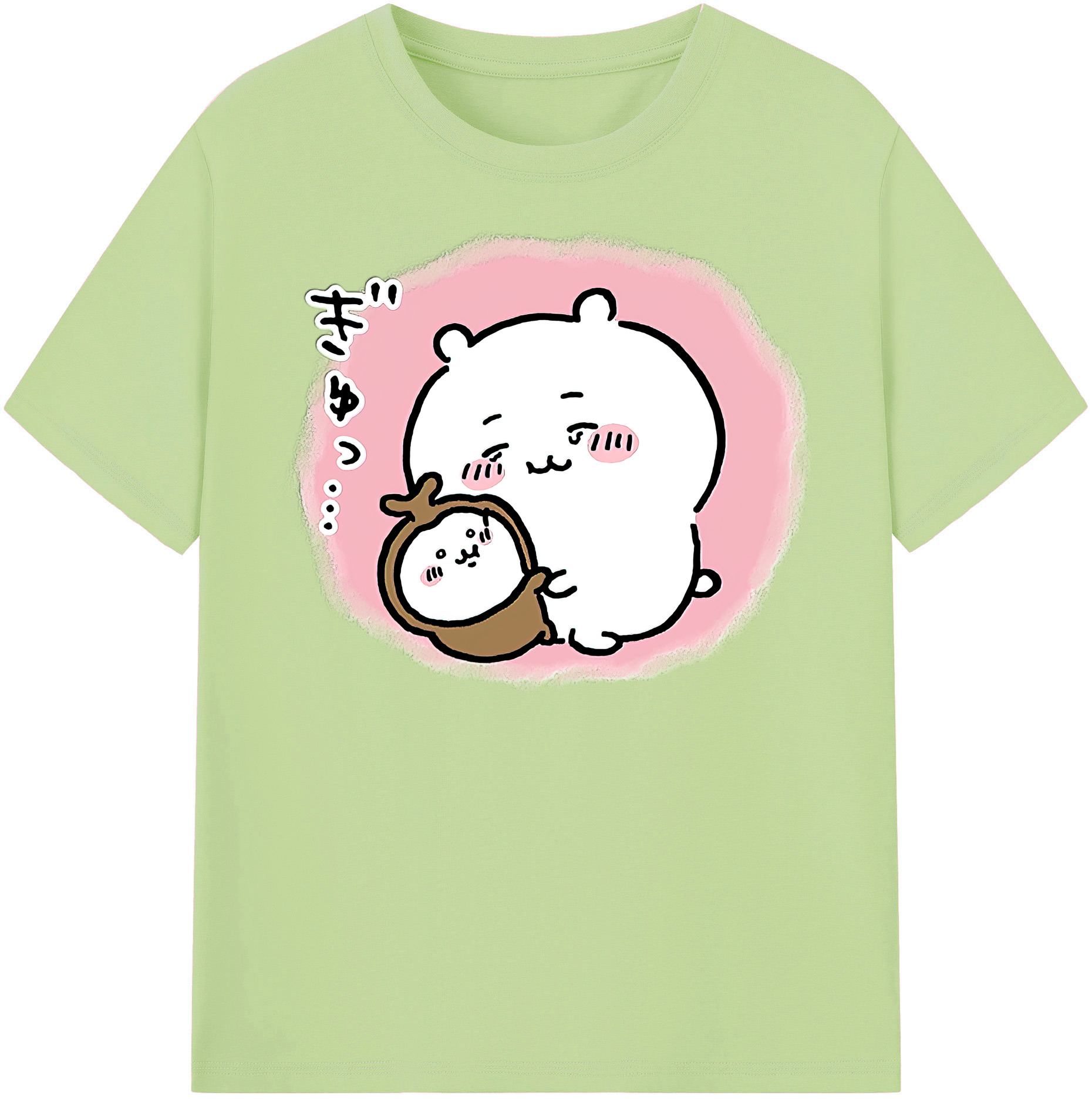 （画像用） ちいかわ ちいかわ Chii-kawa chiikawa 綿100％半袖Tシャツ（フロントプリント）